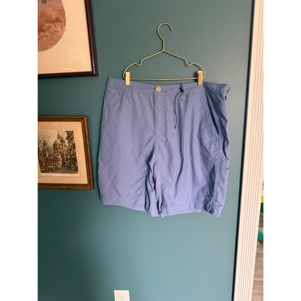 Mojo periwinkle nylon shorts